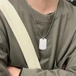 極簡軍牌項鍊｜低調又有個性