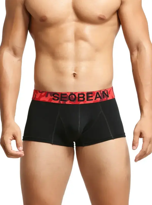 BC475 - 01 撞色迷彩透氣四角褲|硬漢專屬