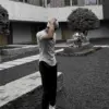 修身羅紋短T｜穿上身材加分