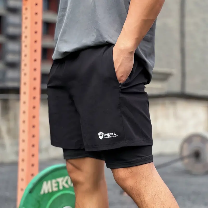 BC186 - 03 Sports Fashion 彈力健身短褲造型