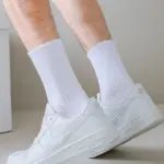 白色低筒10雙
