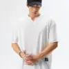 慵懶螺紋短T｜不費力也好看