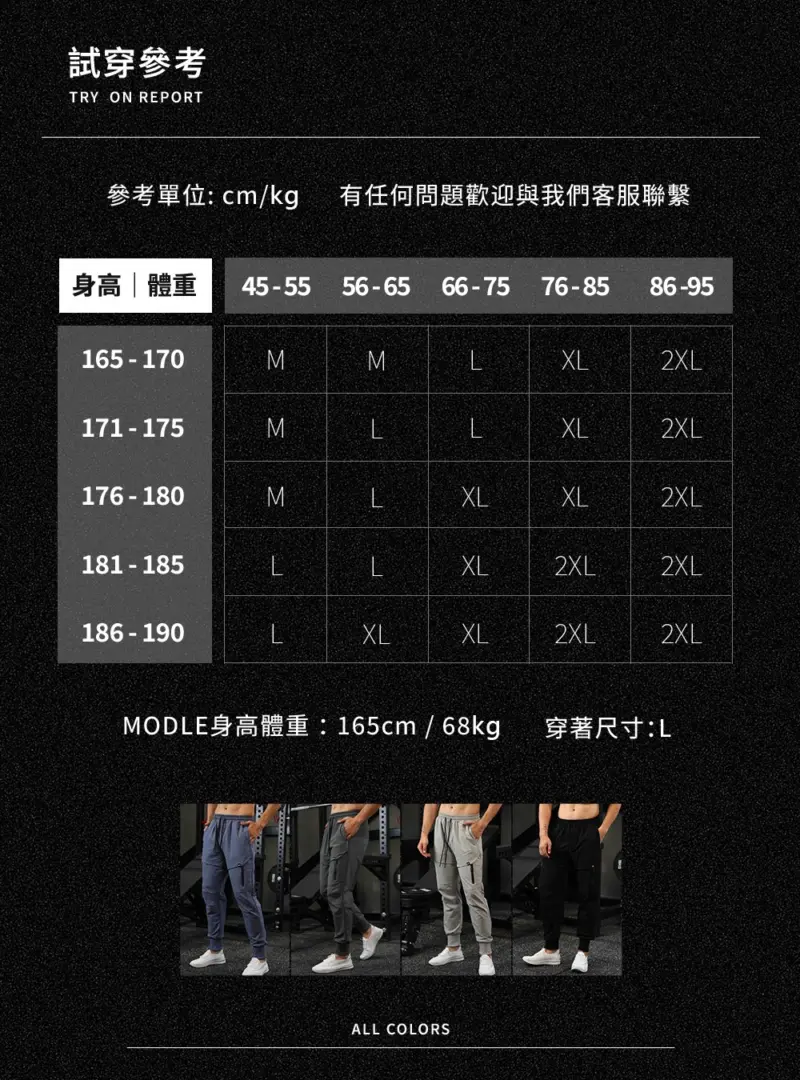 BC414 - 10 試穿參考,165cm 68kg 穿 L 號