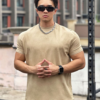 質感微寬純棉休閒T | 完美包覆手臂線條