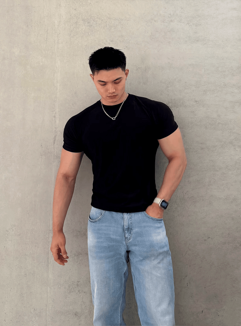 涼感羅紋男短T|35度穿也涼 涼感羅紋男短T|35度穿也涼