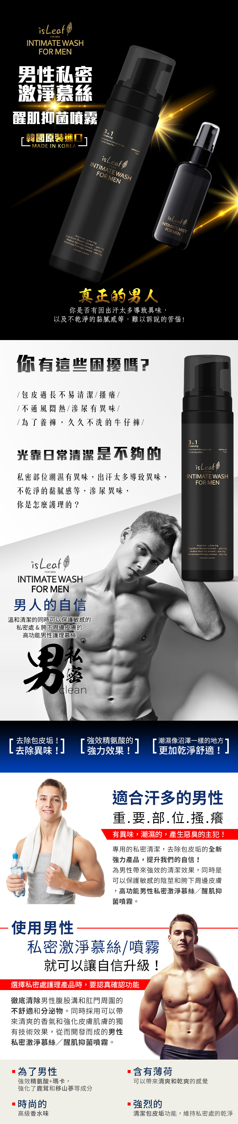 男士私密抑菌噴霧|約會前噴一下就安心